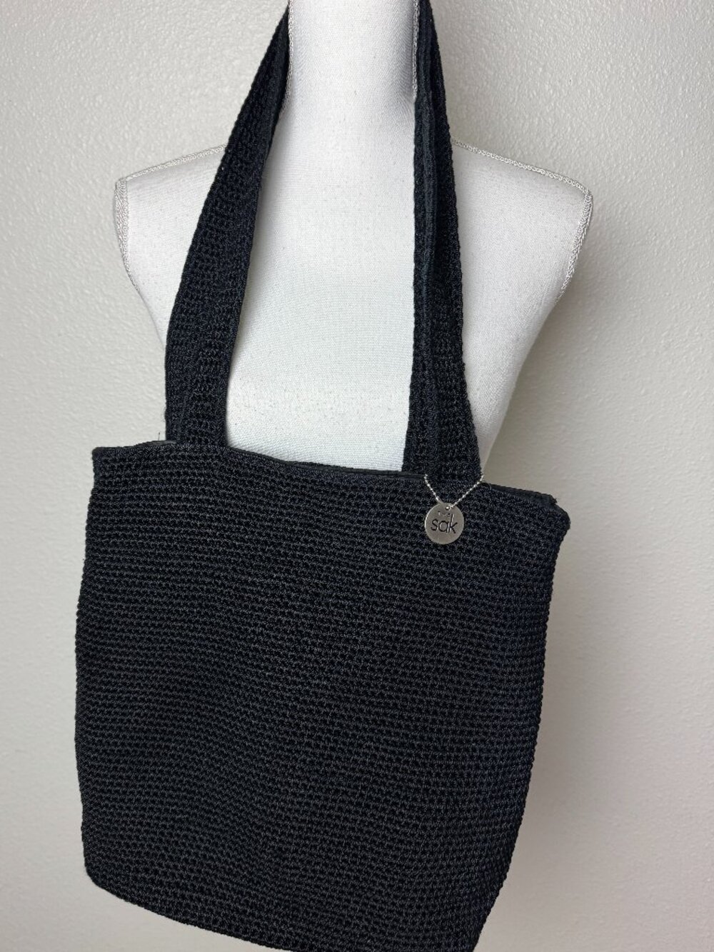 The Sak Woven Black Shoulder Bag
